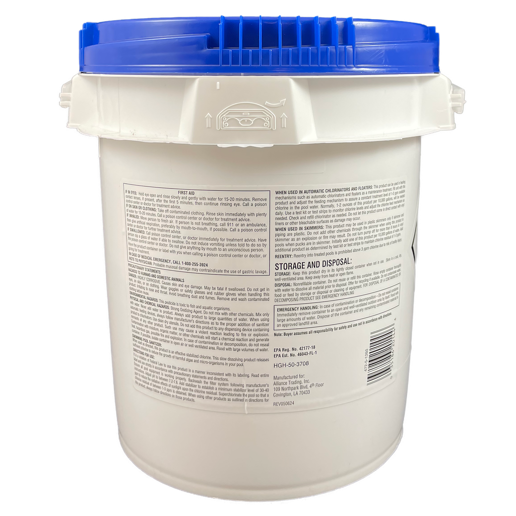 Pool Season 47251260  8 lbs 3" Giant Size Chlorinating Wrapped Tablets