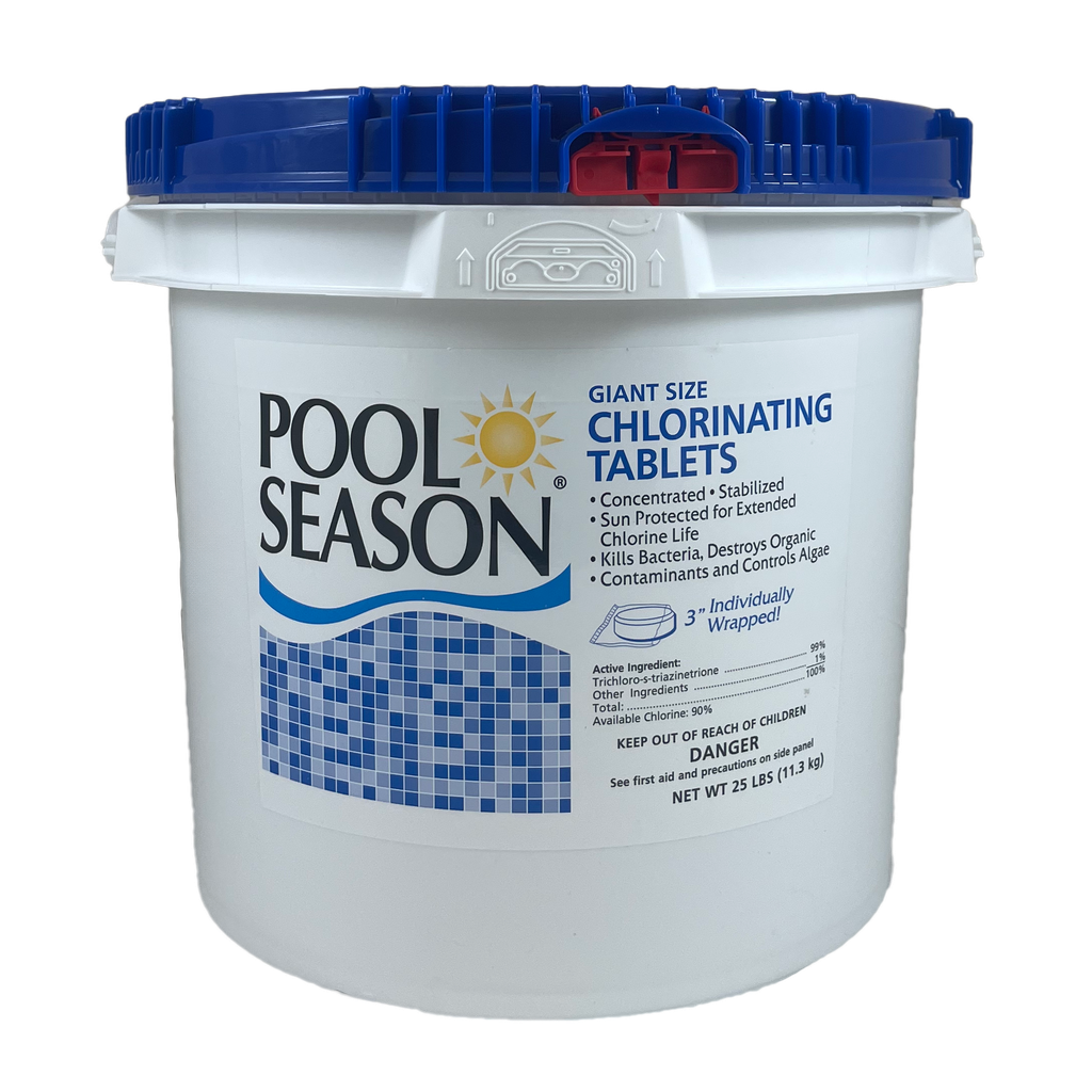 Pool Season 47251270  25 lbs 3" Giant Size Chlorinating Wrapped Tablets
