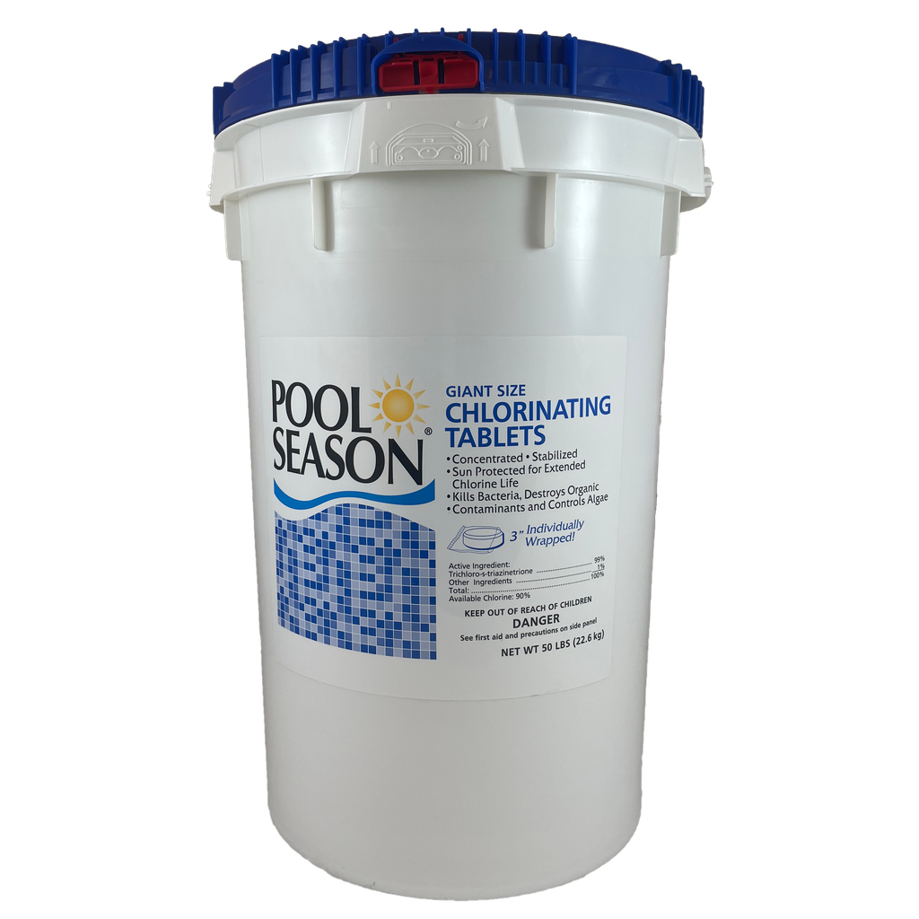 50 lb 3" Giant Chlorinating Tablets by Pool Season