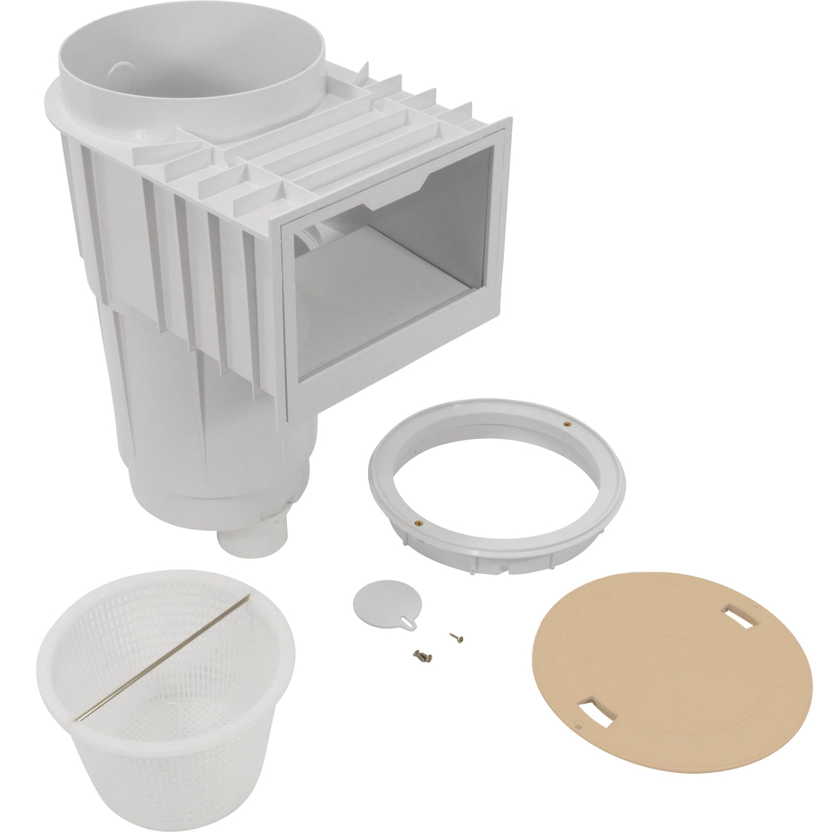 Skimmer Cmplt, Hayward SkimMaster SP1072S2, 2" x 2.5", Tan Cvr