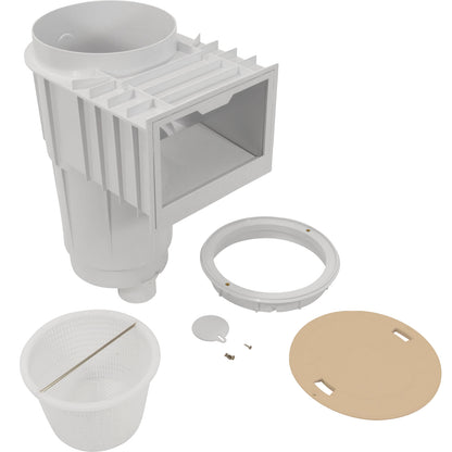 Skimmer Cmplt, Hayward SkimMaster SP1072S2, 2" x 2.5", Tan Cvr