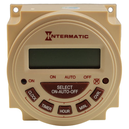 Timer, Intermatic Electronic Panel Mount, 24 Hr, 230V