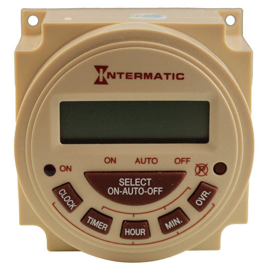 Timer, Intermatic Electronic Panel Mount, 24 Hr, 230V