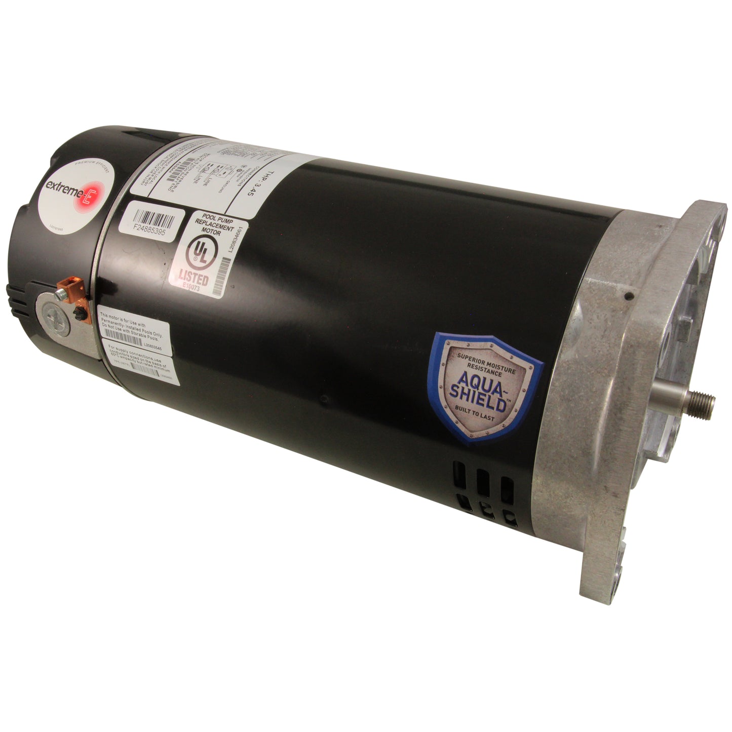 Motor, US Motor, 3.0hp, 208-230v, 56YFr, SQFL, Full Rate, PE