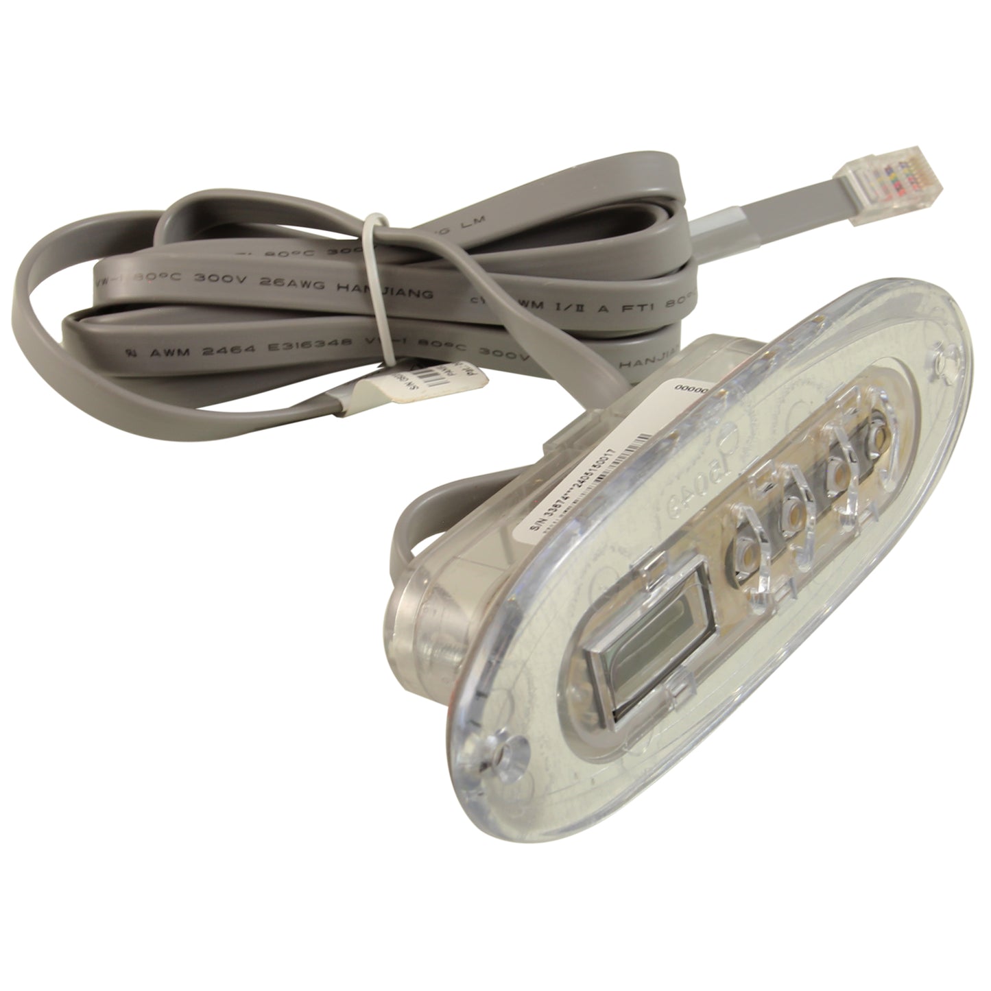 Solo parte superior, BWG Genuine VL240, 4 botones, transparente, sin superposición