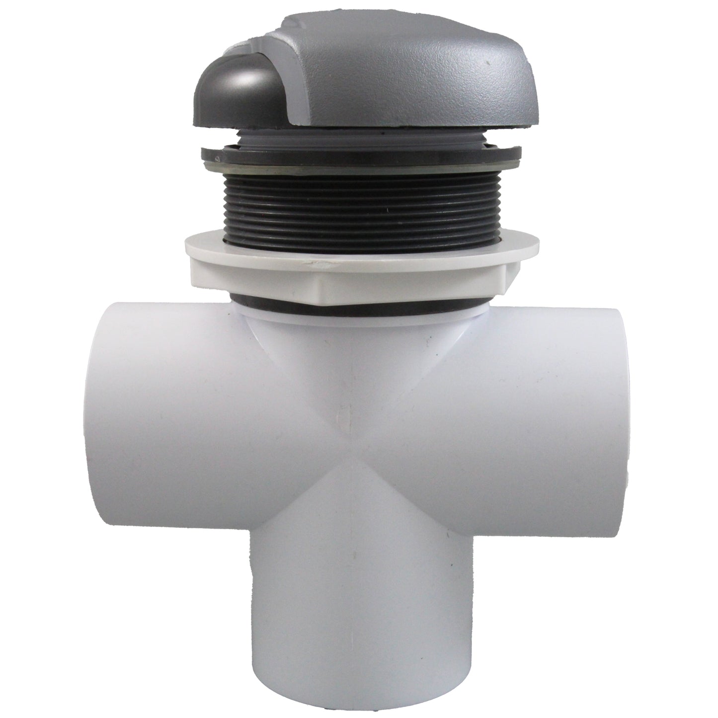 Diverter Valve, CMP Top Mt, 2"s, 3-3/16"hs, Wave, Graph Gray/Silver