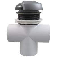 Diverter Valve, CMP Top Mt, 2"s, 3-3/16"hs, Wave, Graph Gray/Silver