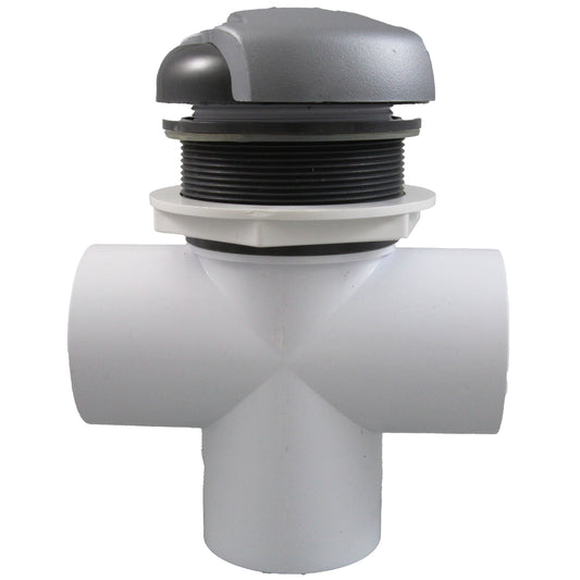 Diverter Valve, CMP Top Mt, 2"s, 3-3/16"hs, Wave, Graph Gray/Silver