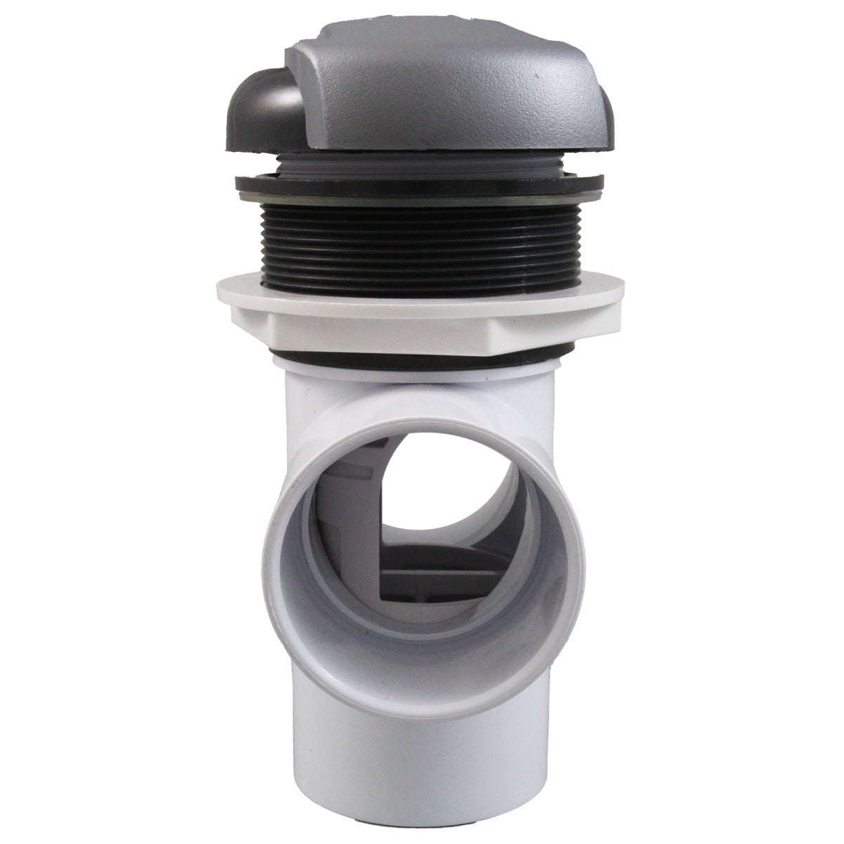 Diverter Valve, CMP Top Mt, 2"s, 3-3/16"hs, Wave, Graph Gray/Silver