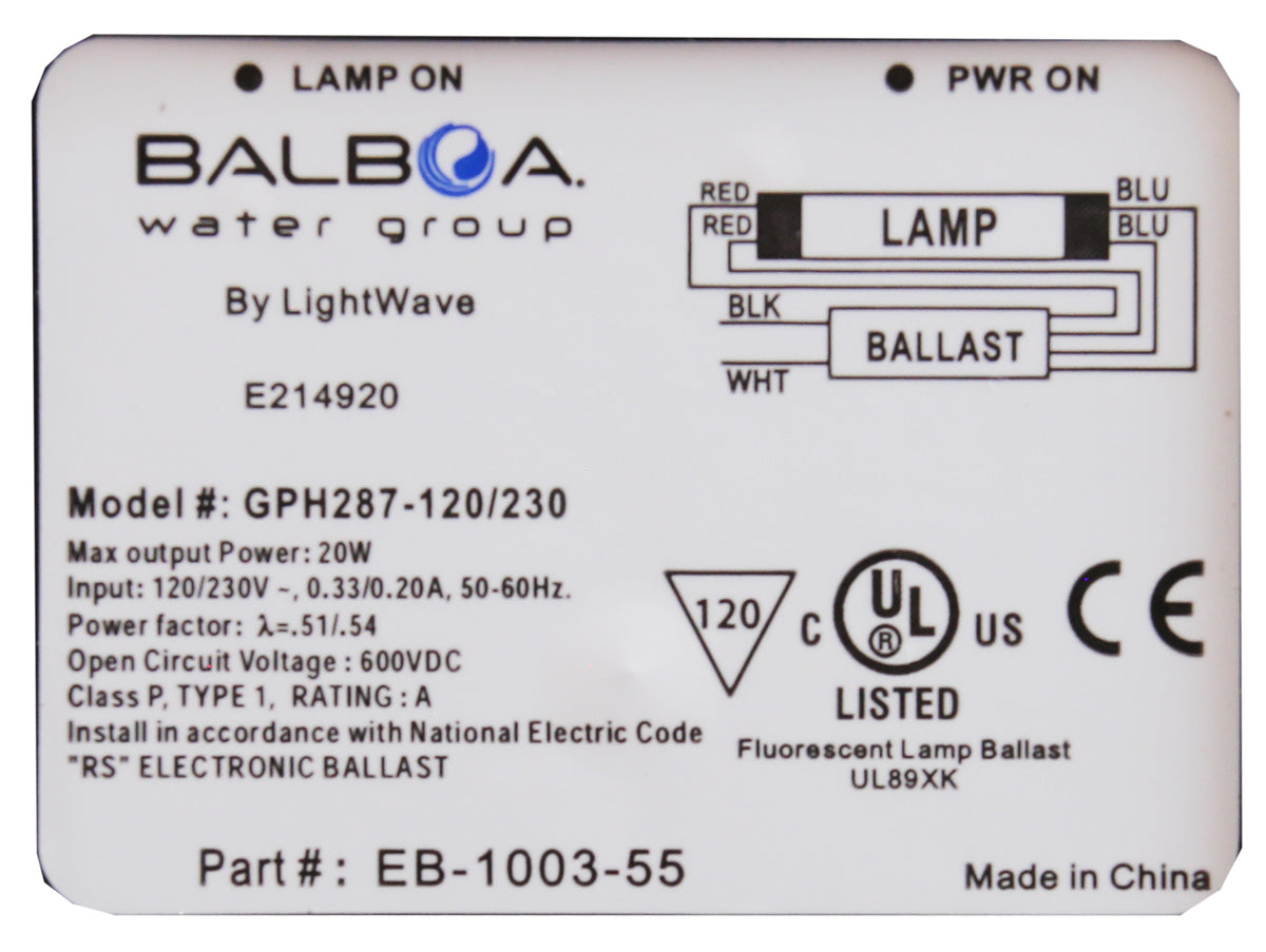 Sanitation System, BWG Wavetec254™, UV, 115v, 7W, 3/4"b