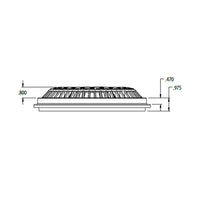 Main Drain Grate, WW Anti Vortex, 8" Rnd, w/Collar, White