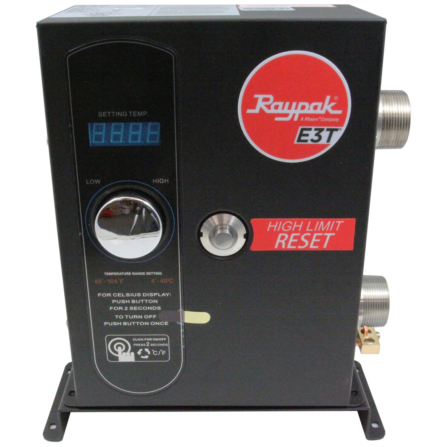 Digital Electric Heater, Raypak E3T, 1.5" mpt, 230v, 5.5kW