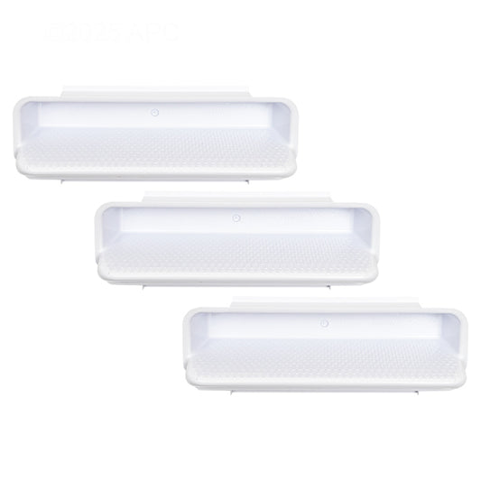 ABS Ladder Steps, Set of 3, White, Pentair, 82400700