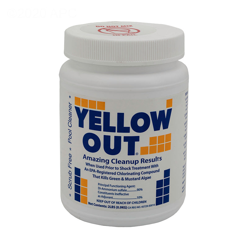 Coral Seas Yellow Out, 2 lb Bottle (17612), Green and Mustard Algae Treatment