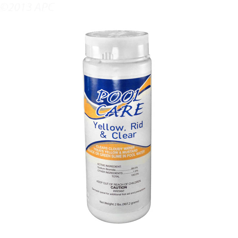 2 Lb Yellow Rid Clear, Qualco Pool Care, A55162 – PST Pool Supplies