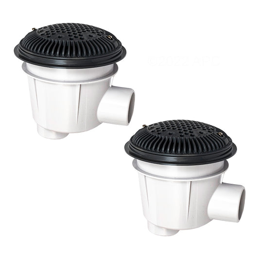 Main Drain, Concrete, Dark Grey, 2 Pack, WG1154SDGRPAK2