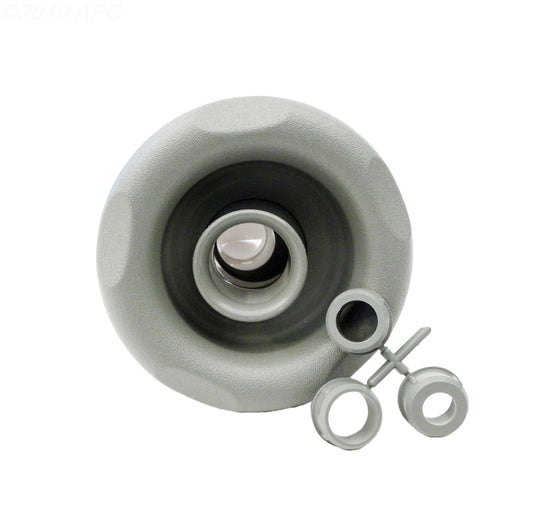 Adjustable Whirlpool Jet, 5 Scallop Escutcheon, Gray, 212-2057