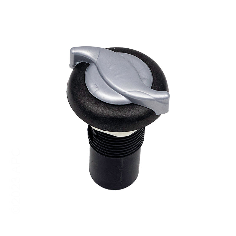 1 Inch Air Control, Gray, Porsche Silver Handle, 660-3609DSG-PS