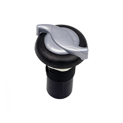 1 Inch Air Control, Gray, Porsche Silver Handle, 660-3609DSG-PS