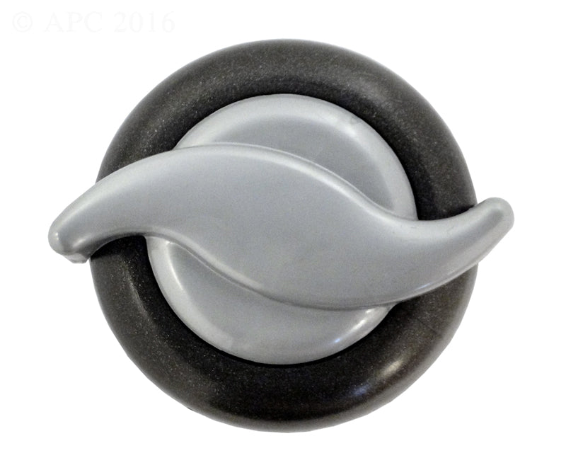 1 Inch Air Control, Gray, Porsche Silver Handle, 660-3609DSG-PS