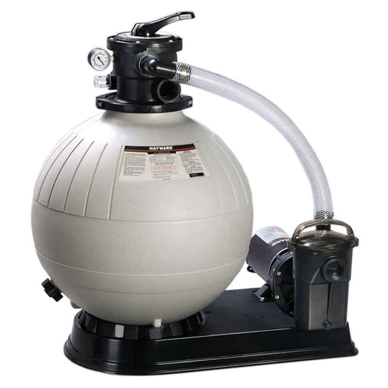 Hayward 23" Sand Filter w/ 1.5 HP Pump & Hose Pack – 200 Lbs, E2001543S