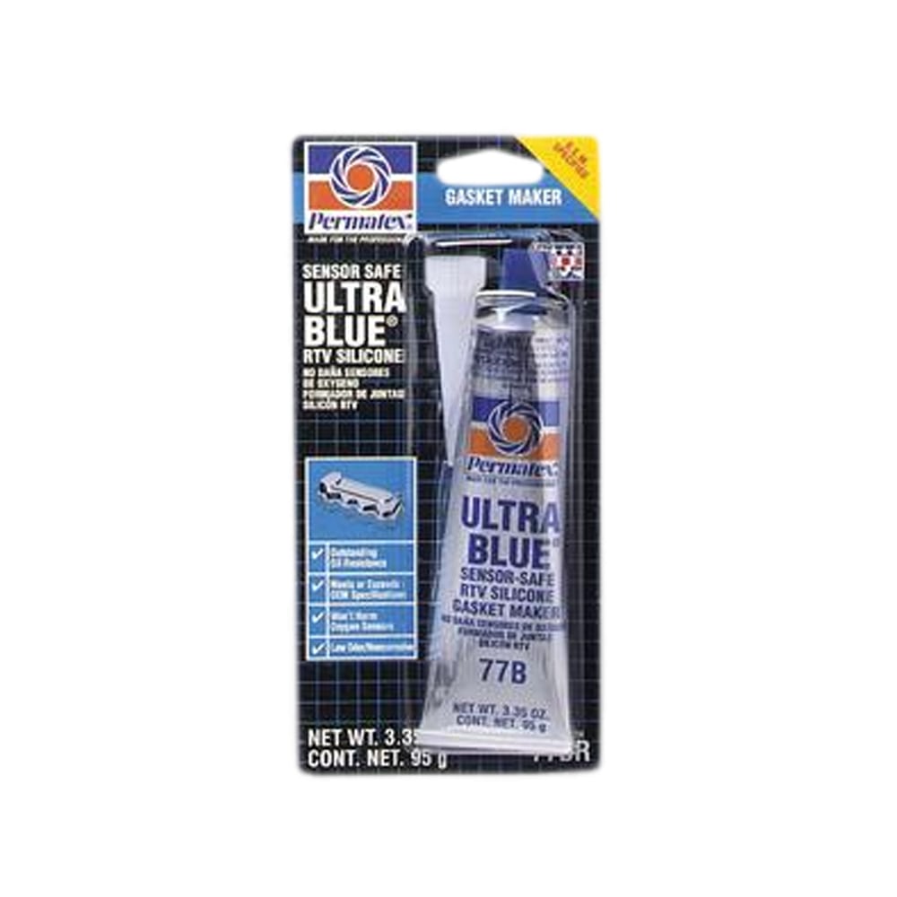 Permatex Ultra Blue RTV Silicone Gasket Maker, 3.35 Oz, 81724