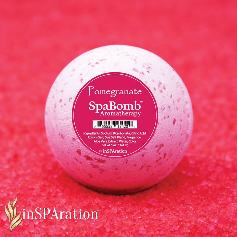 InSPAration Pomegranate SpaBomb - 5oz Aromatherapy for Spas & Baths