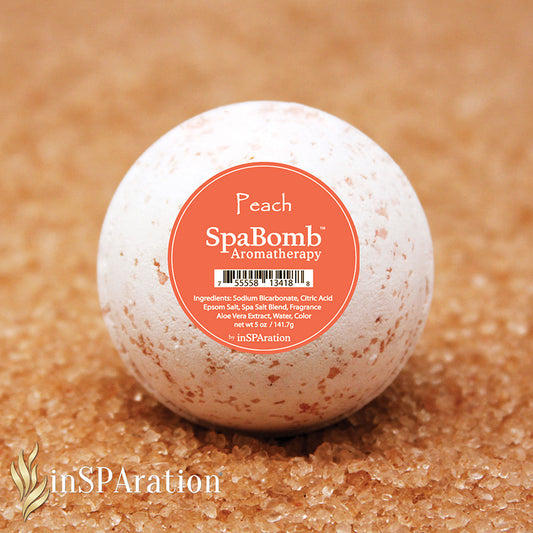 5 oz InSpa Spabomb, Peach, 758-SB