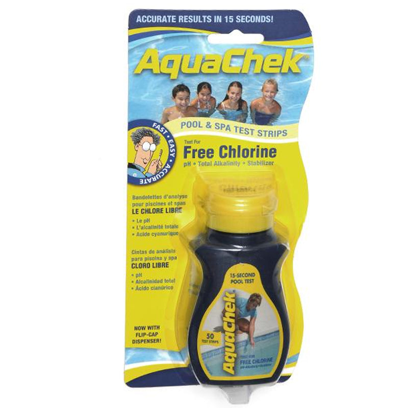 Aquachek Yellow CHL Test Strip, 50/Bottle, 511242A