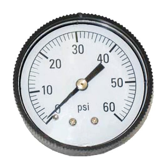 Pressure Gauge, 1/4in Back Mount, 80-847
