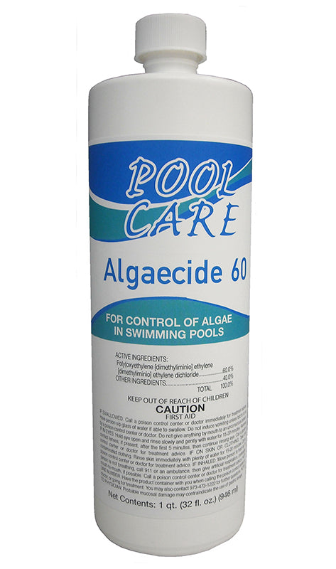 A50627, 60% Non Foaming Algaecide, 1 Quart, Qualco