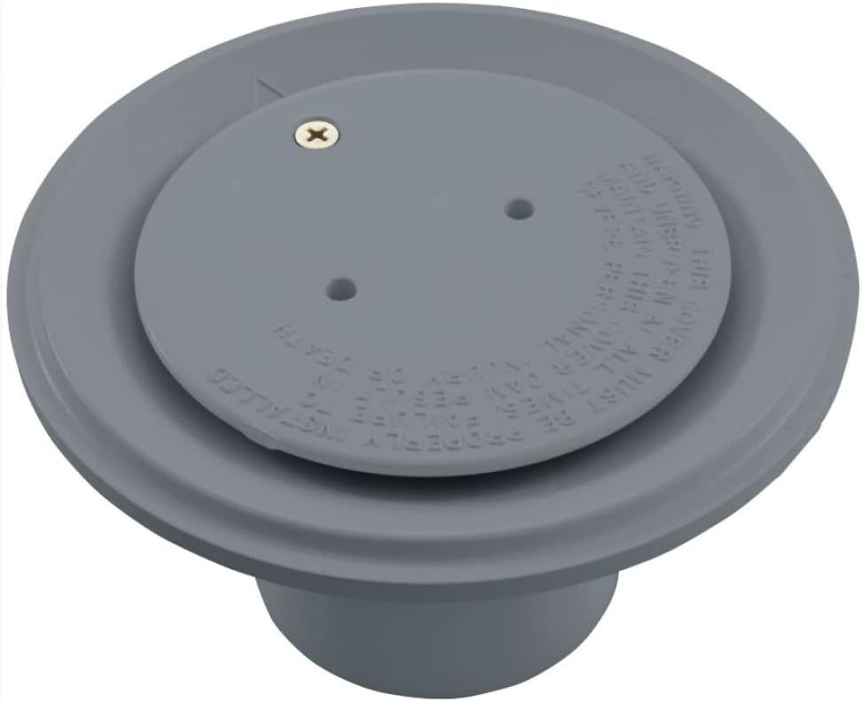 Floor Inlet Fitting, 2in, 1.5in Red, Graphite Gray, 25527-107-000