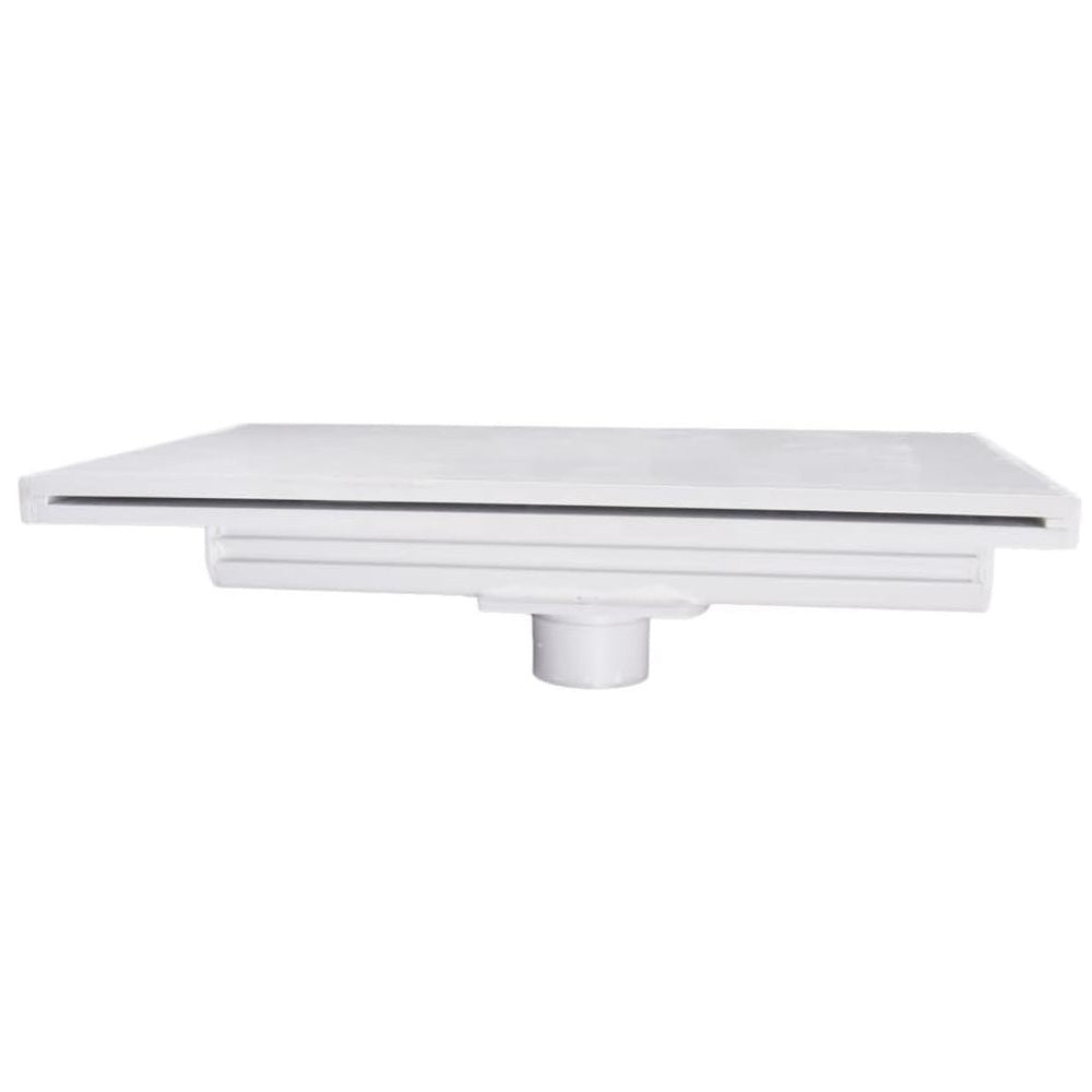 12in Pool Waterfall, 1in Lip, Bottom Port, White, 25576-120-000