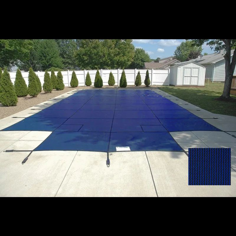 18' x 36' Blue Royal Mesh Rectangle Safety Cover