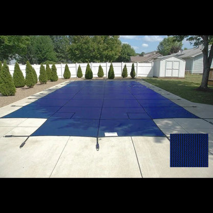 18' x 36' Blue Royal Mesh Rectangle Safety Cover