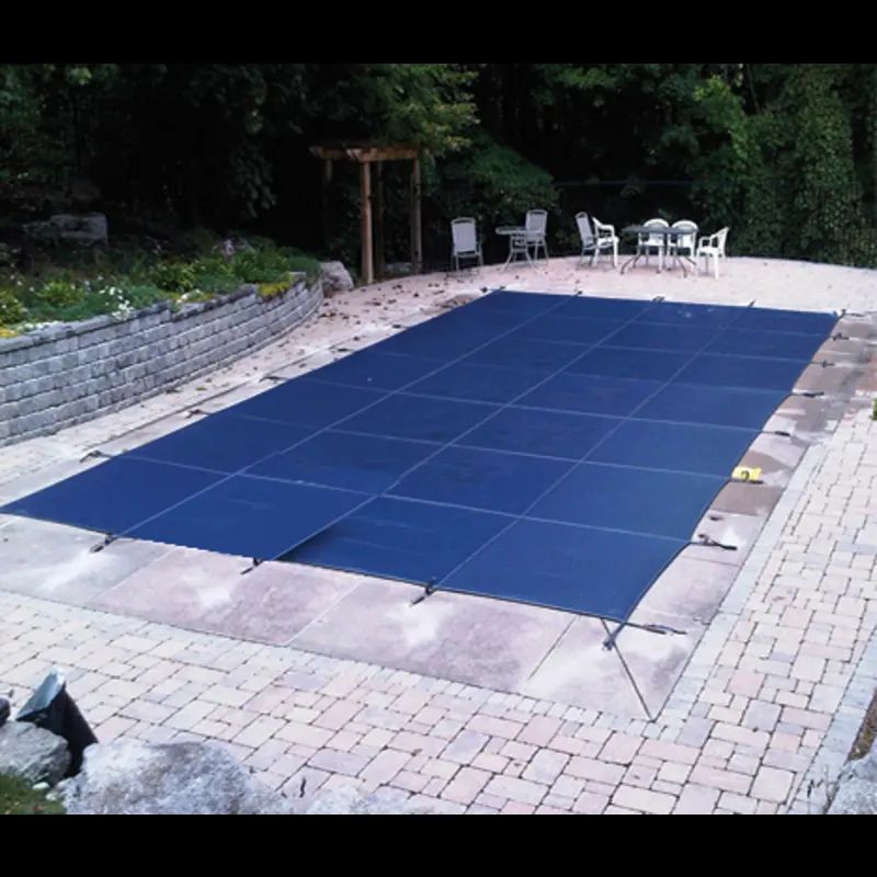 18' x 36' Blue Royal Mesh Rectangle Safety Cover