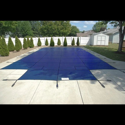 20' x 40' Blue Royal Mesh Rectangle Safety Cover
