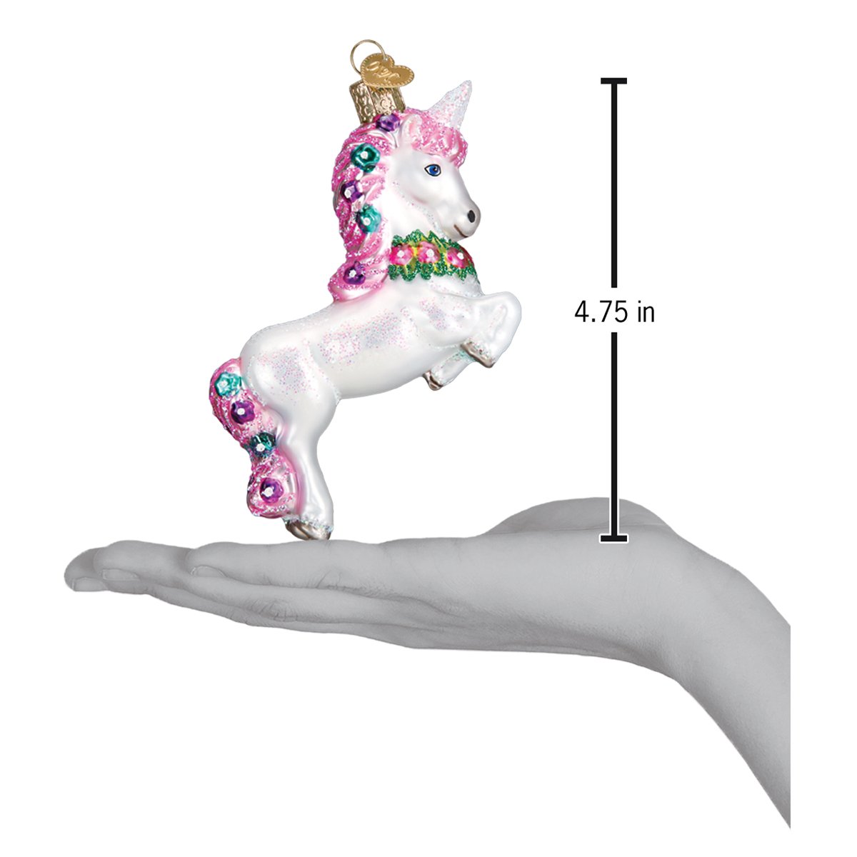 Prancing Unicorn Ornament