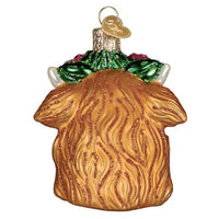 Floral Highland Cow Ornament