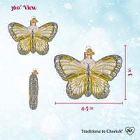 Sterling Butterfly Ornament