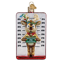 Reindeer Mugshot Ornament