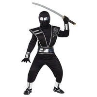 Boy's Silver Mirror Ninja Costume
