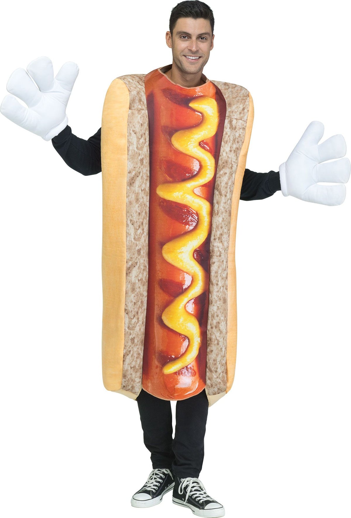 Photoreal Adult Hot Dog Costume Tunic Standard