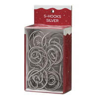 24 Silver S-hooks Ornament
