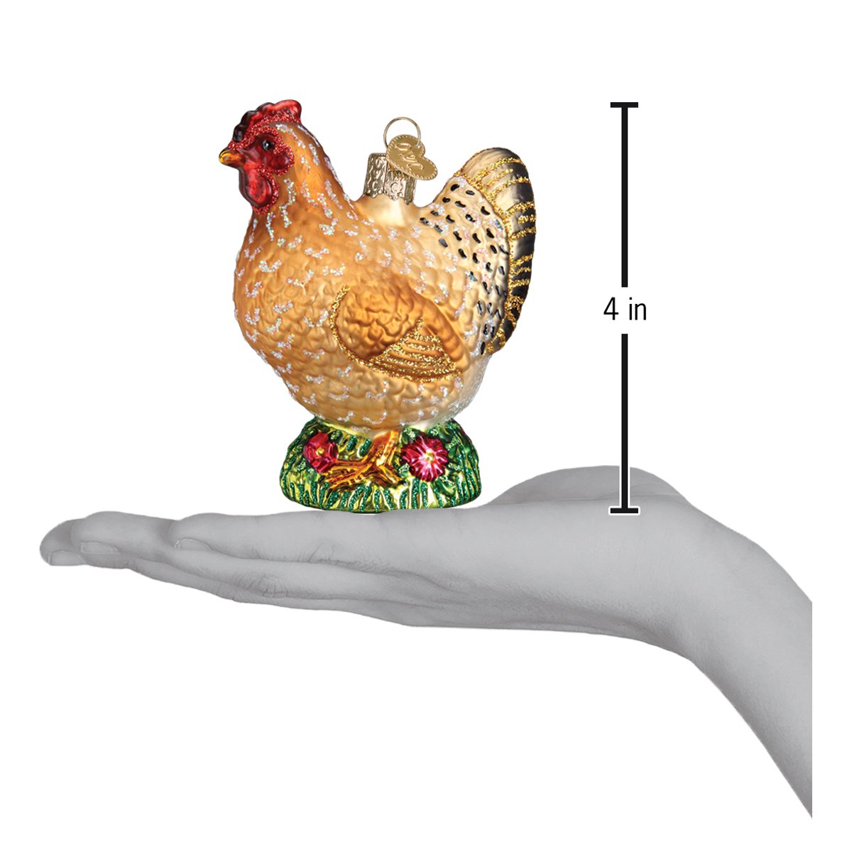 Spring Chicken Christmas Ornament