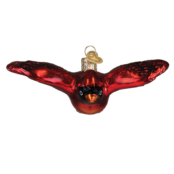 Cardinal In Flight Ornament