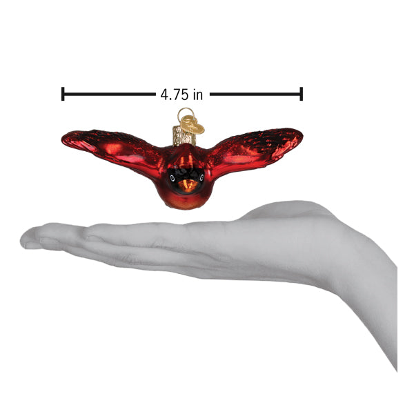 Cardinal In Flight Ornament