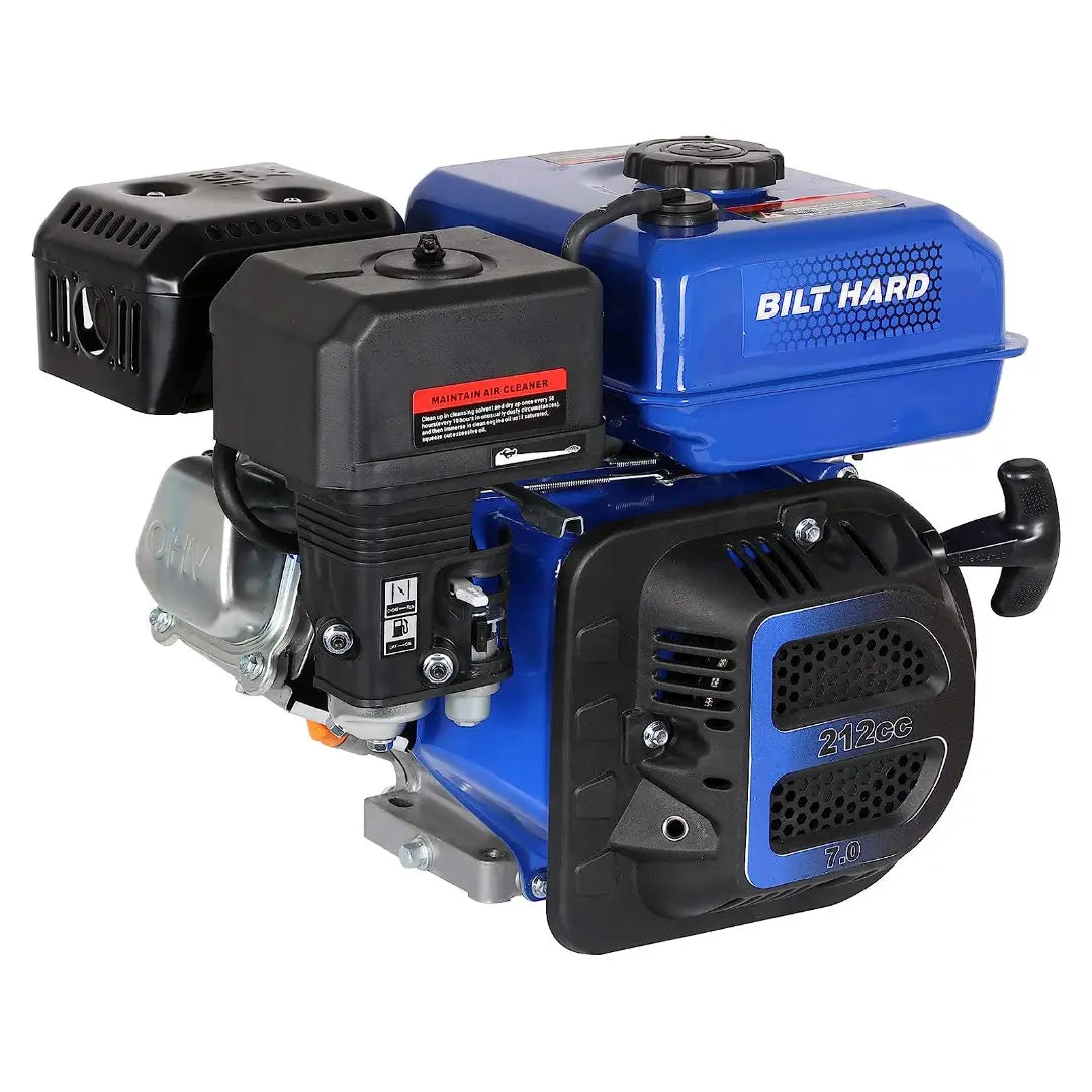 BILT HARD 212cc 7HP Gas Engine – 4-Stroke OHV with 3/4" Horizontal Shaft, Reliable Replacement for Honda, Yamaha, Kohler, Briggs & Stratton