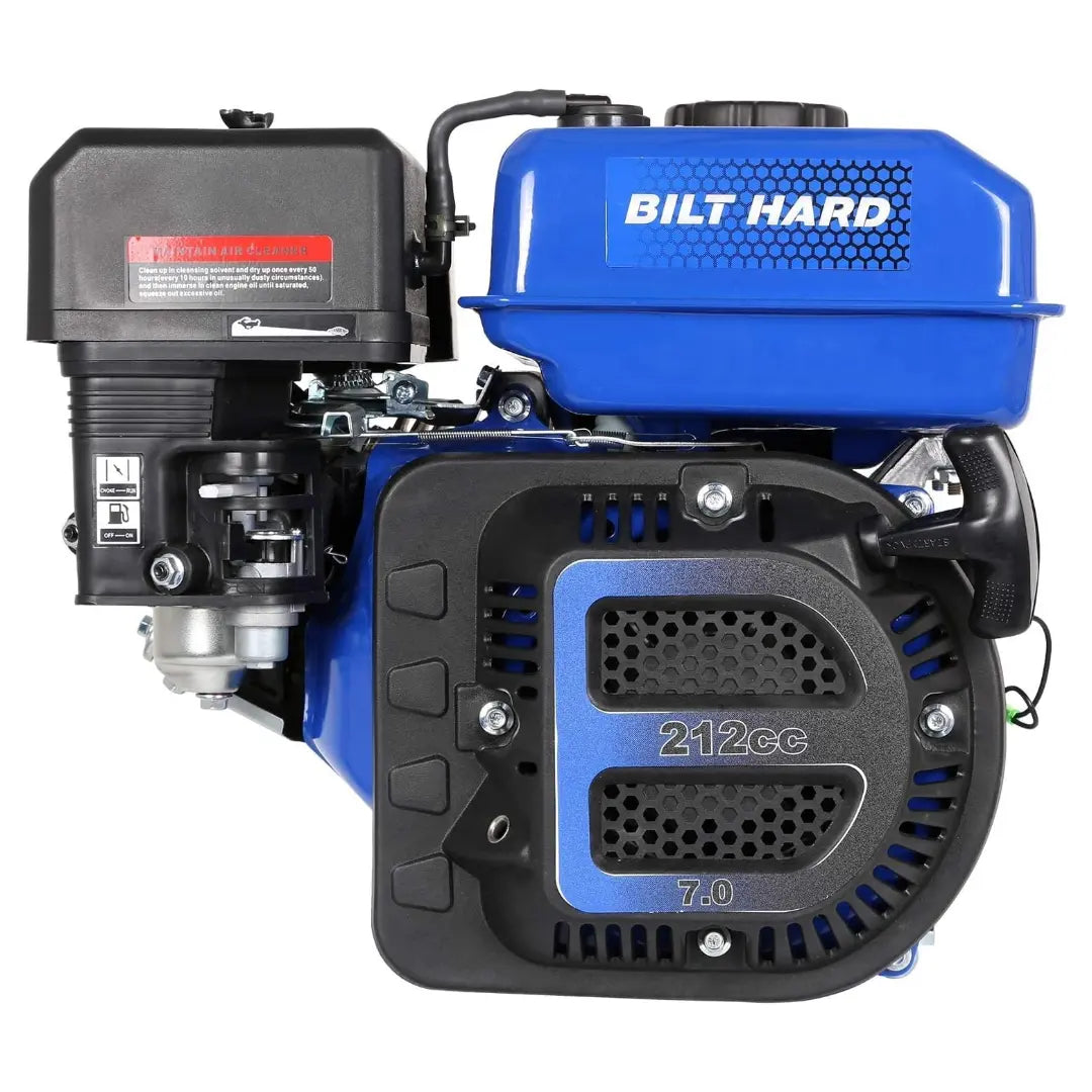 BILT HARD 212cc 7HP Gas Engine – 4-Stroke OHV with 3/4" Horizontal Shaft, Reliable Replacement for Honda, Yamaha, Kohler, Briggs & Stratton