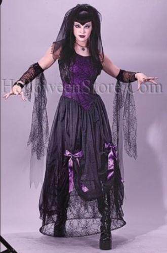 Goth Black Widow Spider Princess Adult Costume S/M